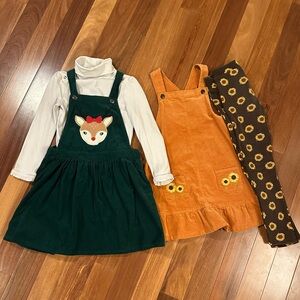 Gymboree Size 7 Holiday  Christmas & Thanksgiving Jumper Bundle - Like New!